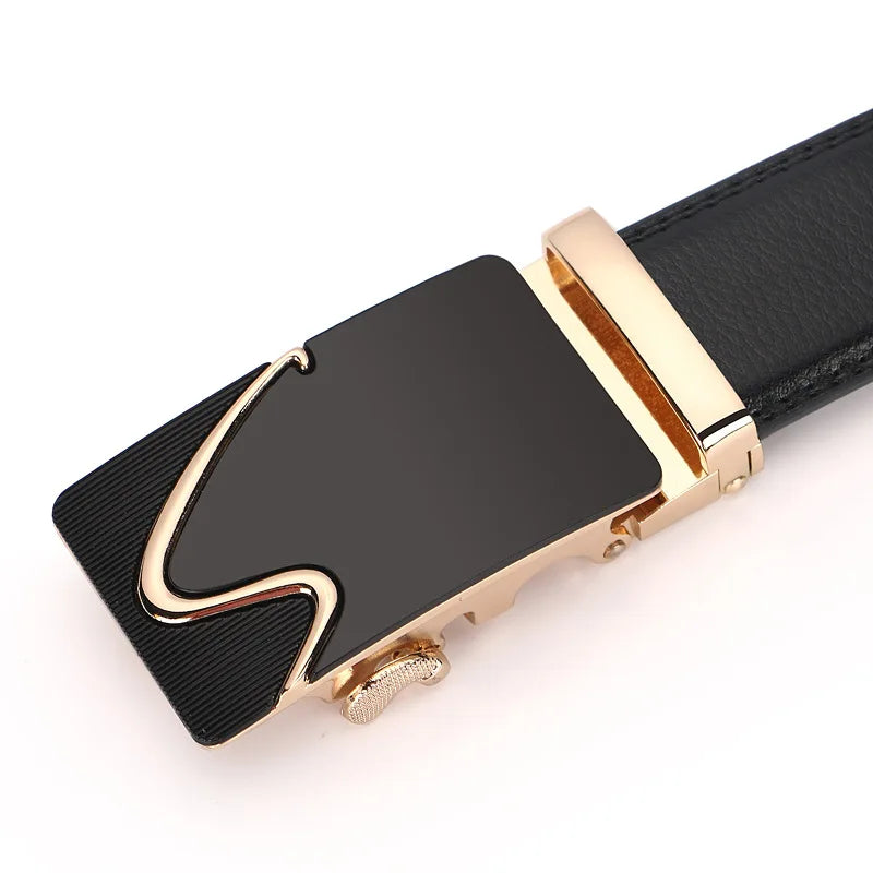 3.5cm Men Belt Fashion Alloy Automatic Buckle Belt Business Casual Decoration Men's Belts Men's Belts Luxury