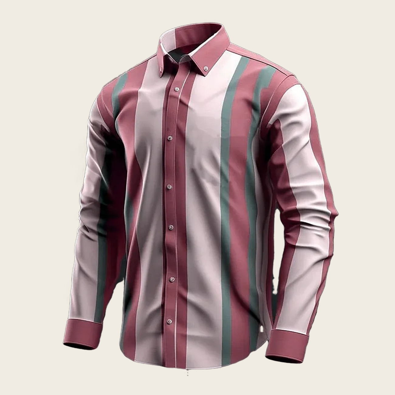 Striped Men's Casual Shirt