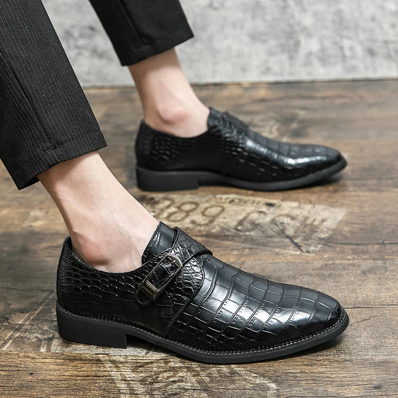 2024 Brand Hushpies Elegant Men's Formal Shoes Designer Men Moccasins Wedding Luxury Social Shoe