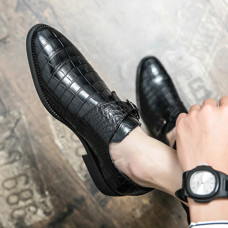 2024 Brand Hushpies Elegant Men's Formal Shoes Designer Men Moccasins Wedding Luxury Social Shoe