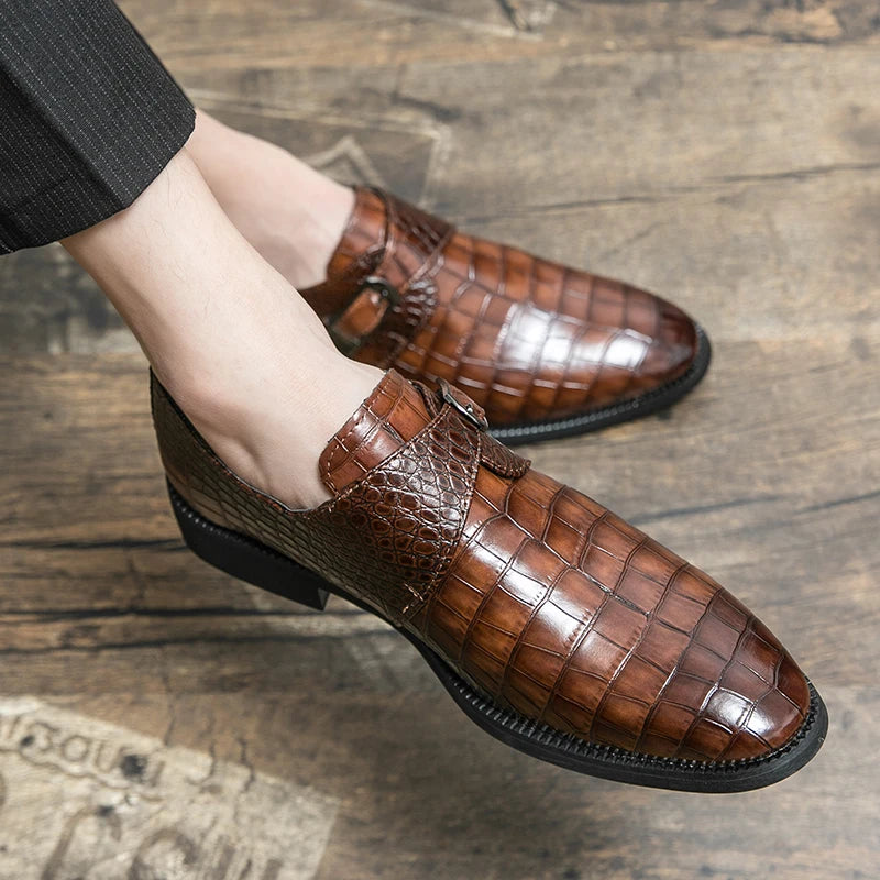 2024 Brand Hushpies Elegant Men's Formal Shoes Designer Men Moccasins Wedding Luxury Social Shoe