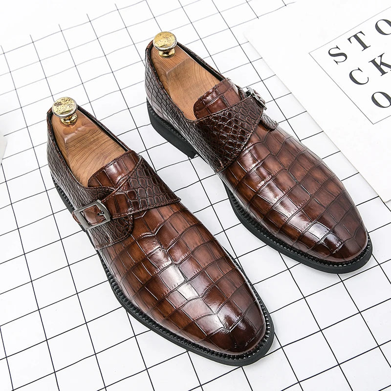 2024 Brand Hushpies Elegant Men's Formal Shoes Designer Men Moccasins Wedding Luxury Social Shoe