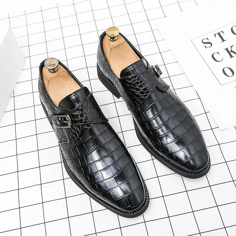 2024 Brand Hushpies Elegant Men's Formal Shoes Designer Men Moccasins Wedding Luxury Social Shoe