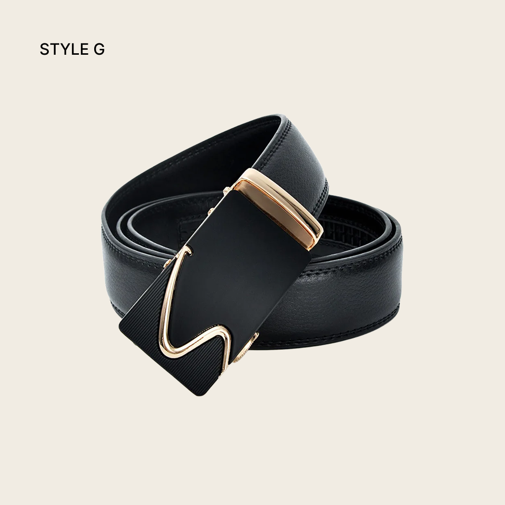Automatic Buckle Leather Belt for Men