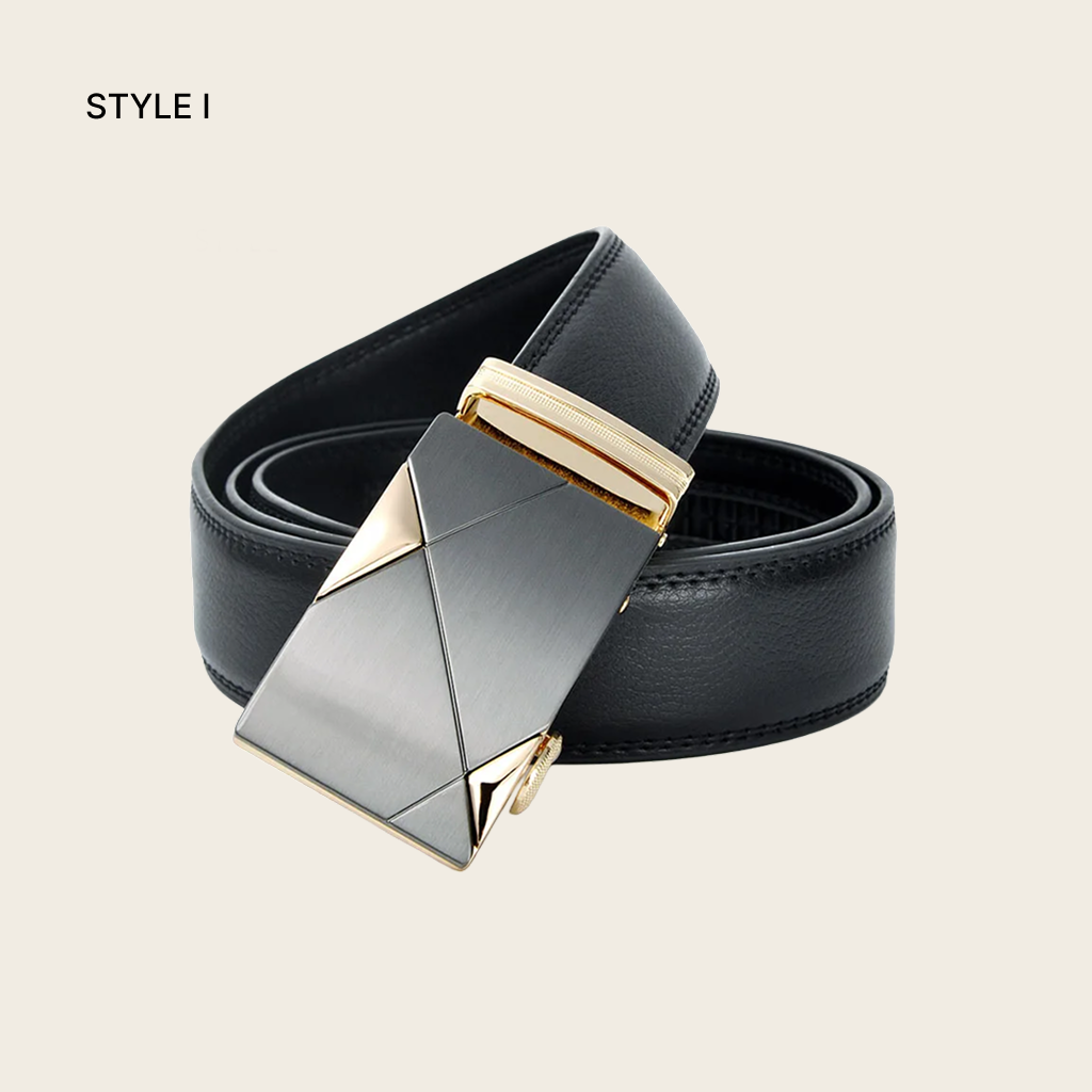 Automatic Buckle Leather Belt for Men