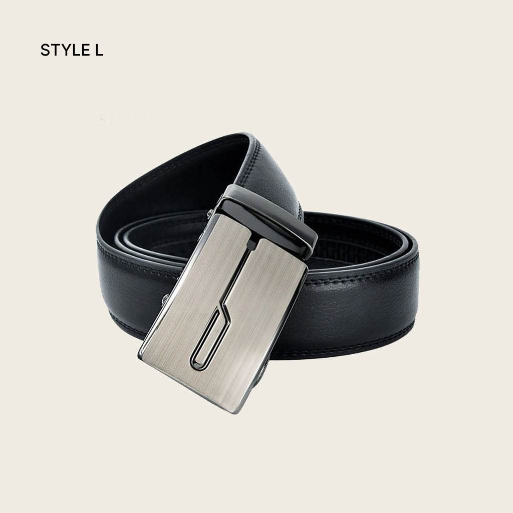 Automatic Buckle Leather Belt for Men