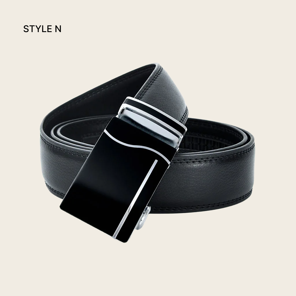 Automatic Buckle Leather Belt for Men