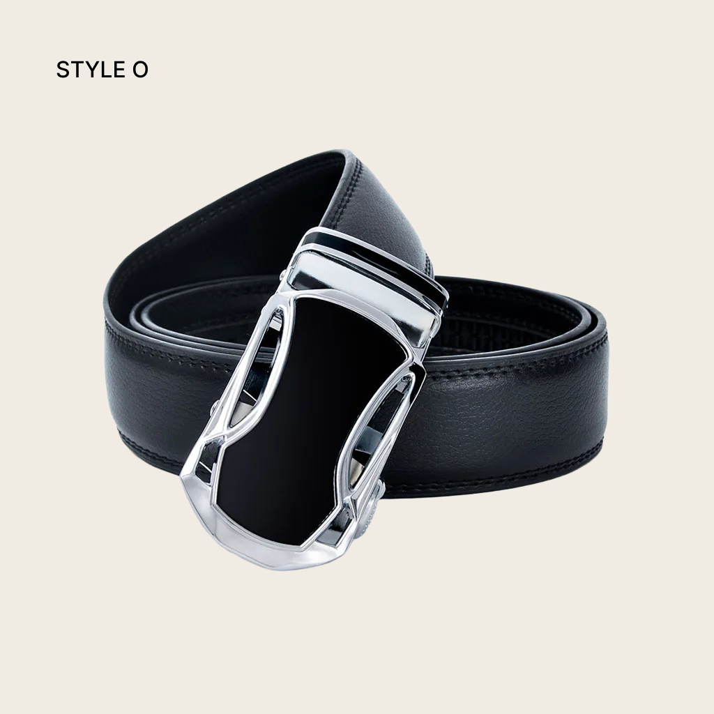 Automatic Buckle Leather Belt for Men
