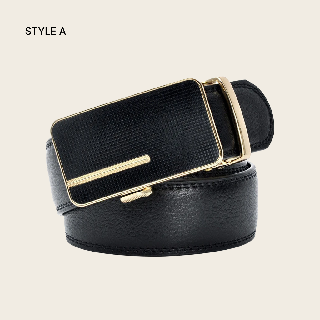 Automatic Buckle Leather Belt for Men