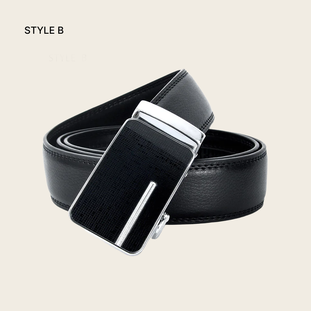 Automatic Buckle Leather Belt for Men