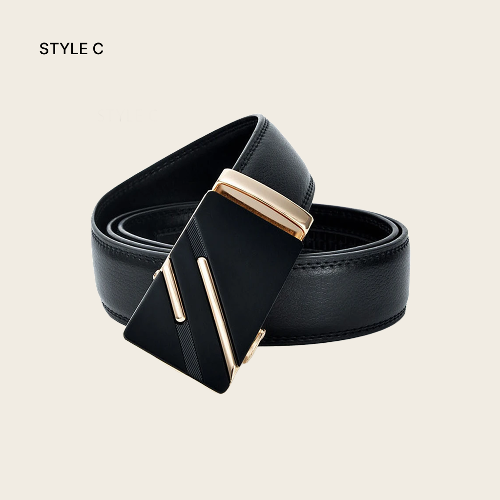Automatic Buckle Leather Belt for Men