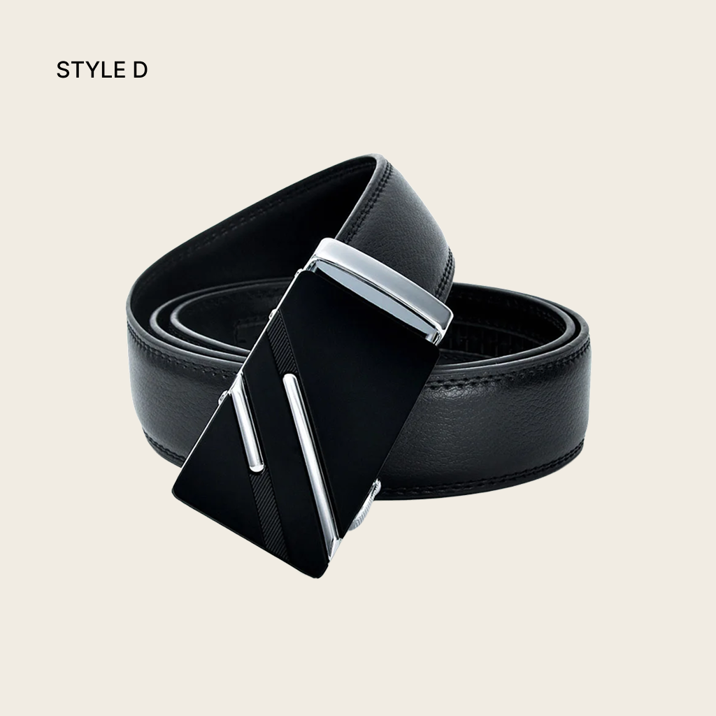 Automatic Buckle Leather Belt for Men
