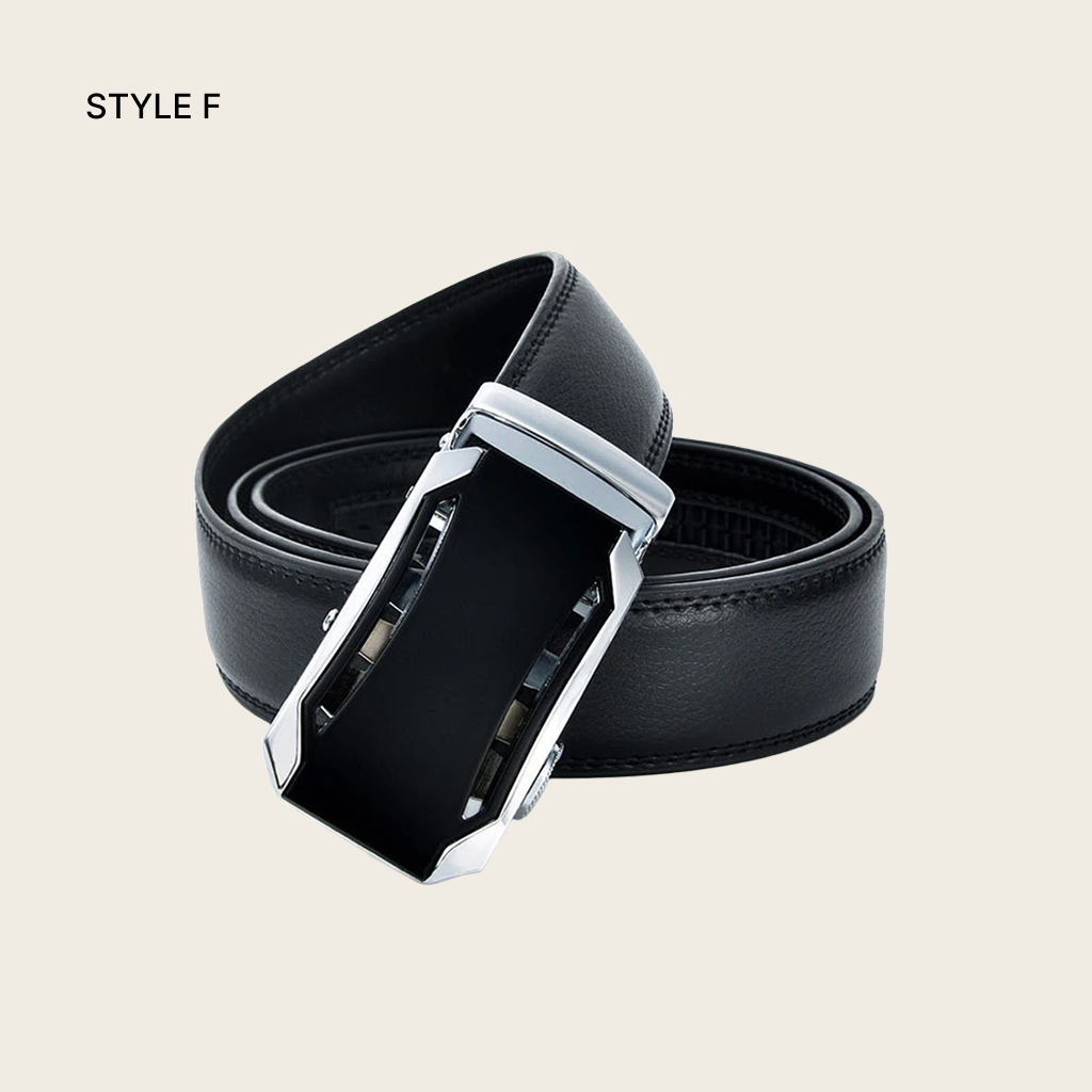 Automatic Buckle Leather Belt for Men