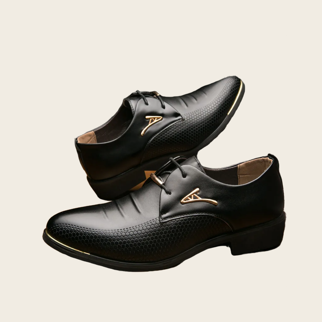 Classic Black PU Oxford Shoes