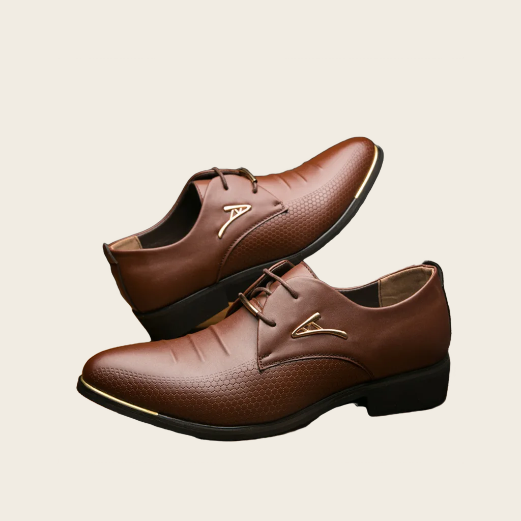 Classic Black PU Oxford Shoes