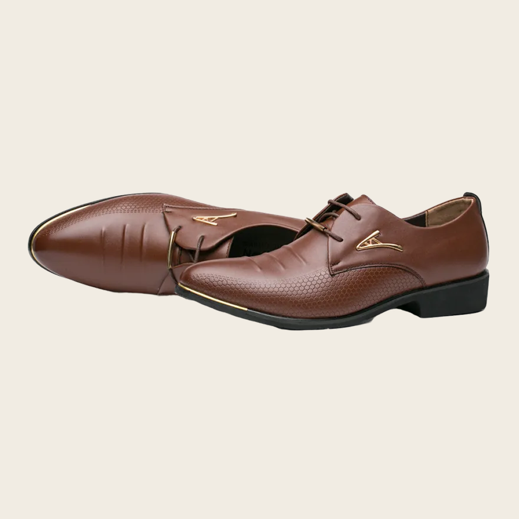 Classic Black PU Oxford Shoes