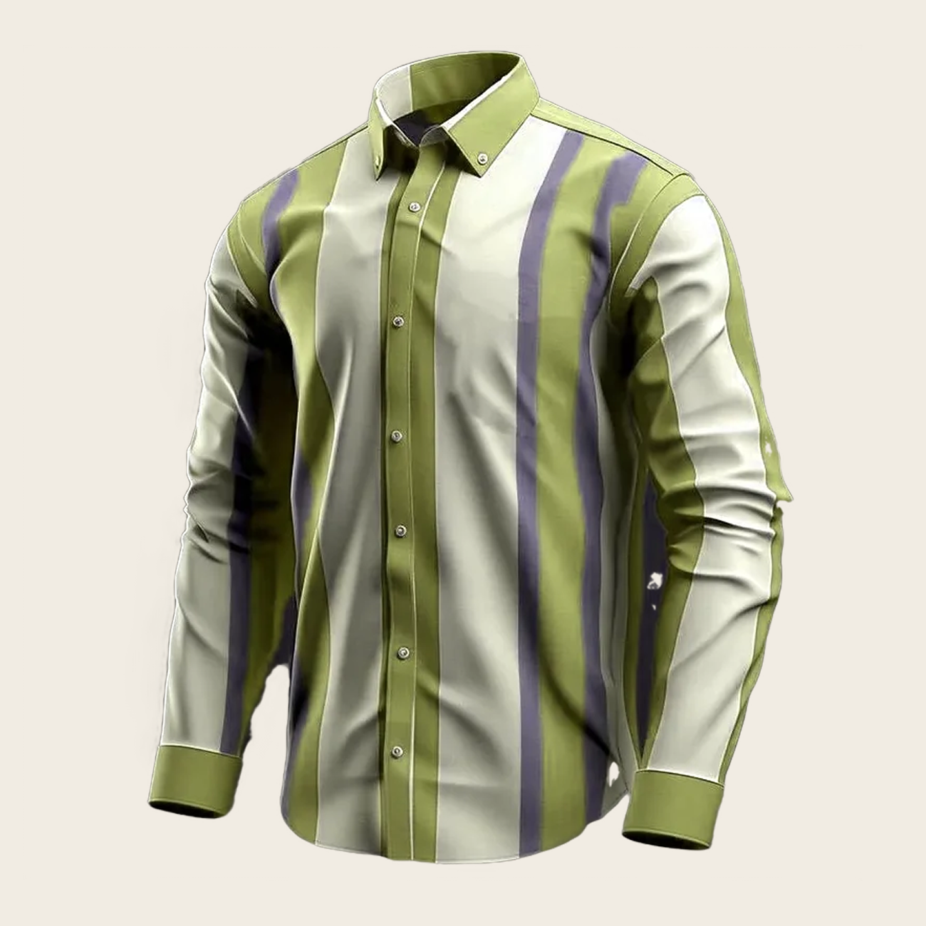 Striped Men's Casual Shirt