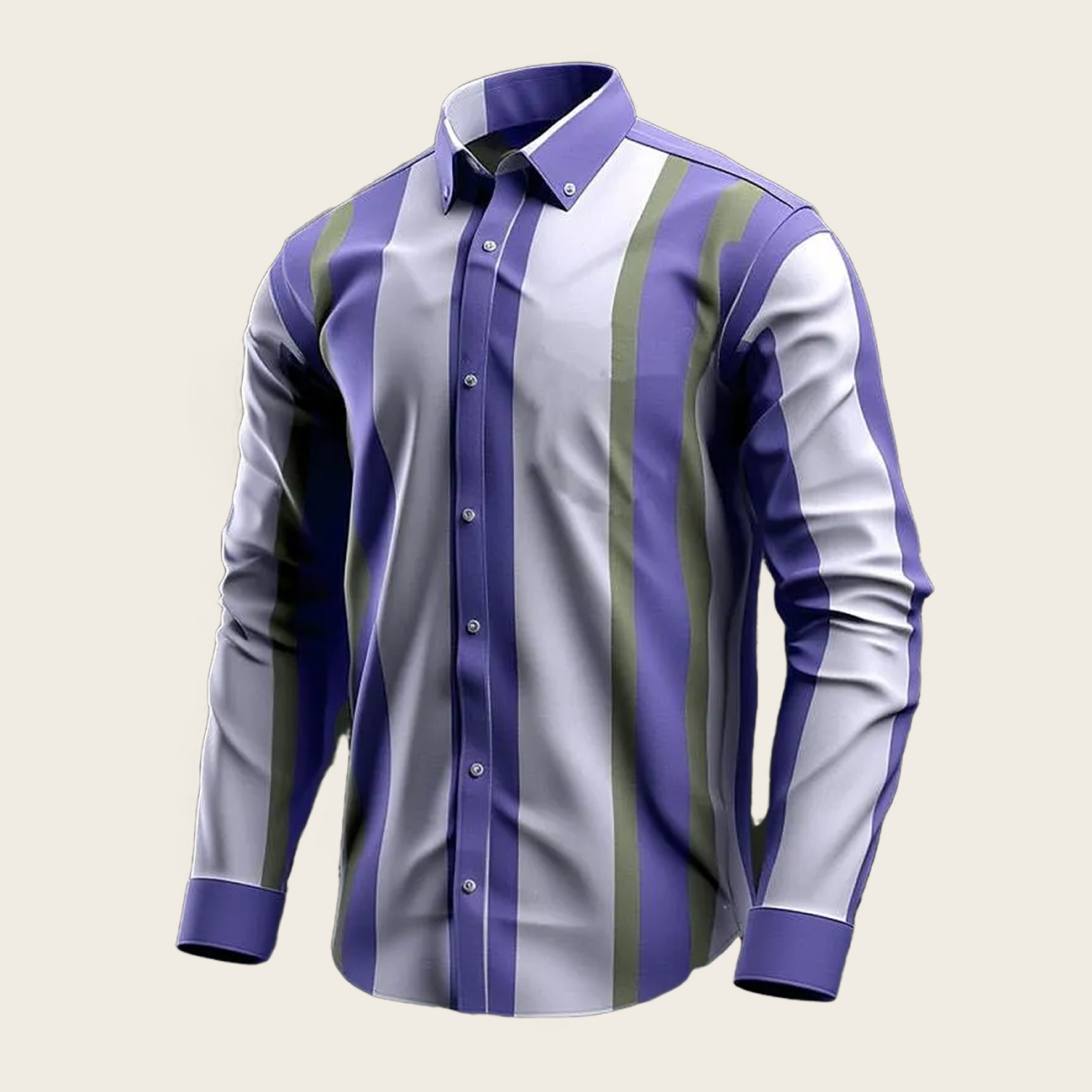 Striped Men's Casual Shirt