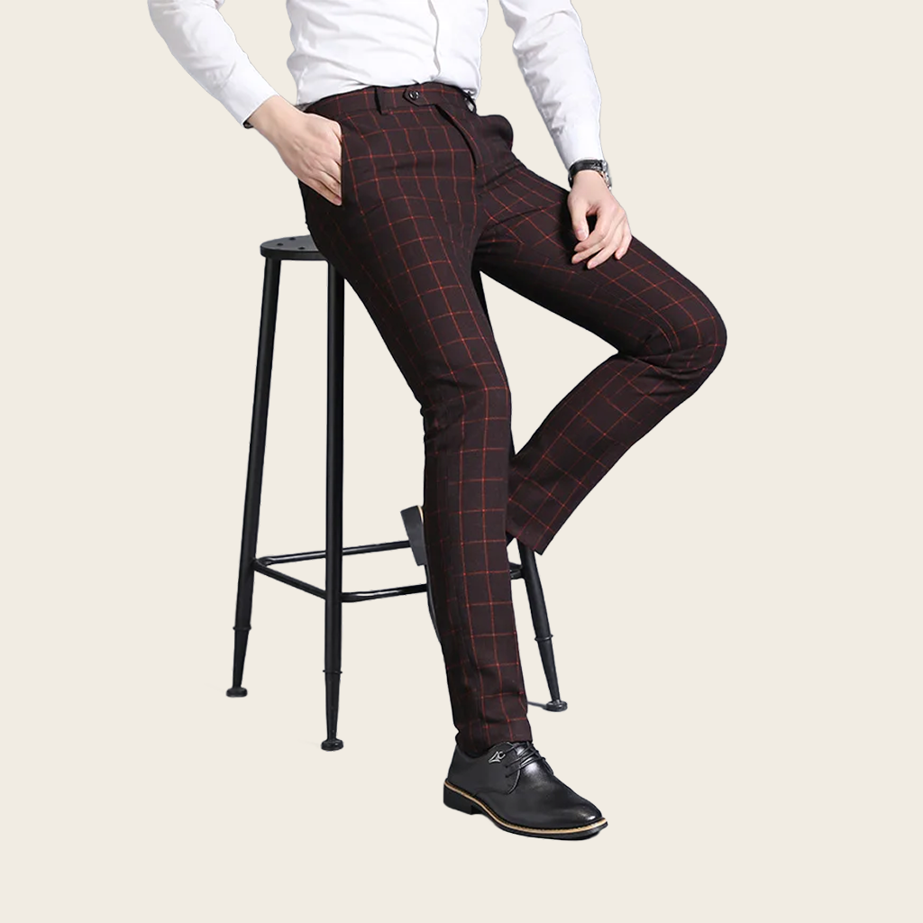Men’s Slim-Fit Formal Trousers