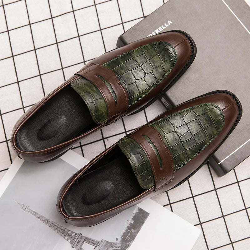 Luxurious Mens Casual Shoes Fashion Low Heel Men's Shoes Men Loafers Male  Shoes Casual British Style Shoes Designer Shoes Men