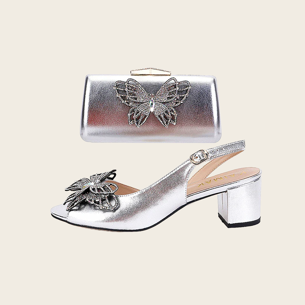 Embellished Block Heel Sandals